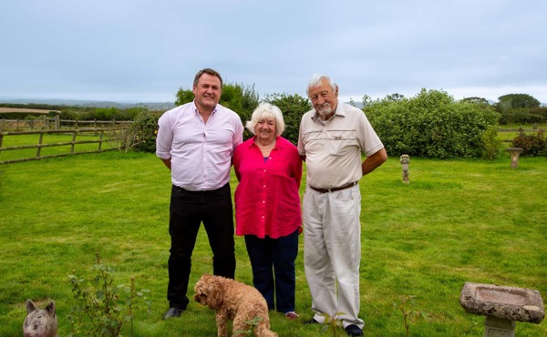 Jez Allman with Stella and Brian Wheeler