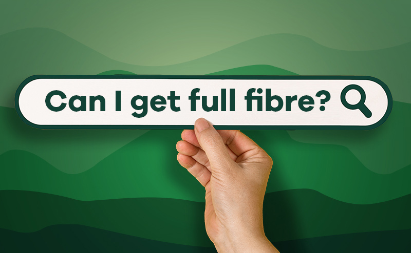 Hand holding up a search result