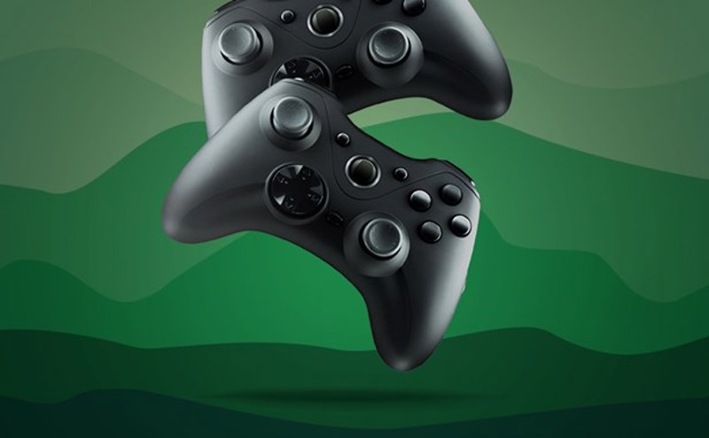 Graphic of game console controllers