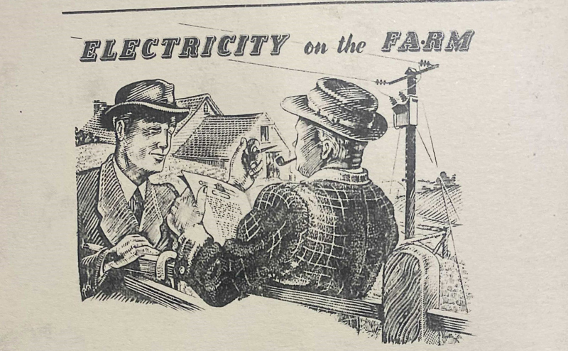 Electricity on the Farm poster 